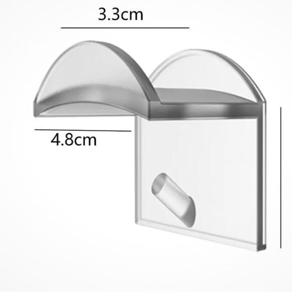 48 pc Hat Rack Adhesive or attach to wall with included screws - Picture 2 of 9